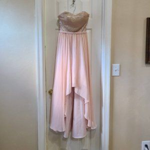 Christina Wu Pink Jr Bridesmaid Dress Size 0
